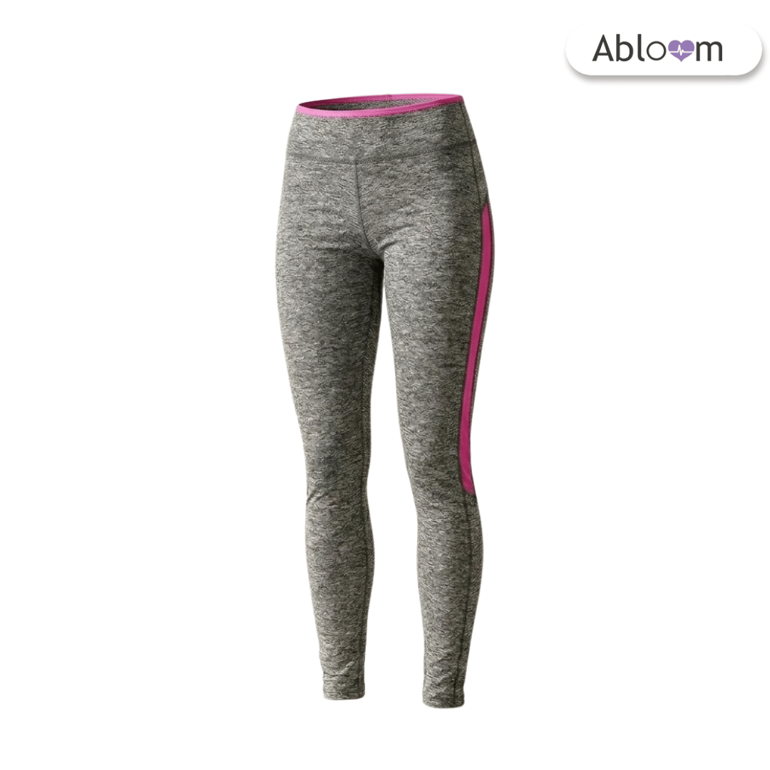กางเกงออกกำลังกายขายาว แถบสีชมพู ABLOOM  0120021012018 ฟรีไซส์_0